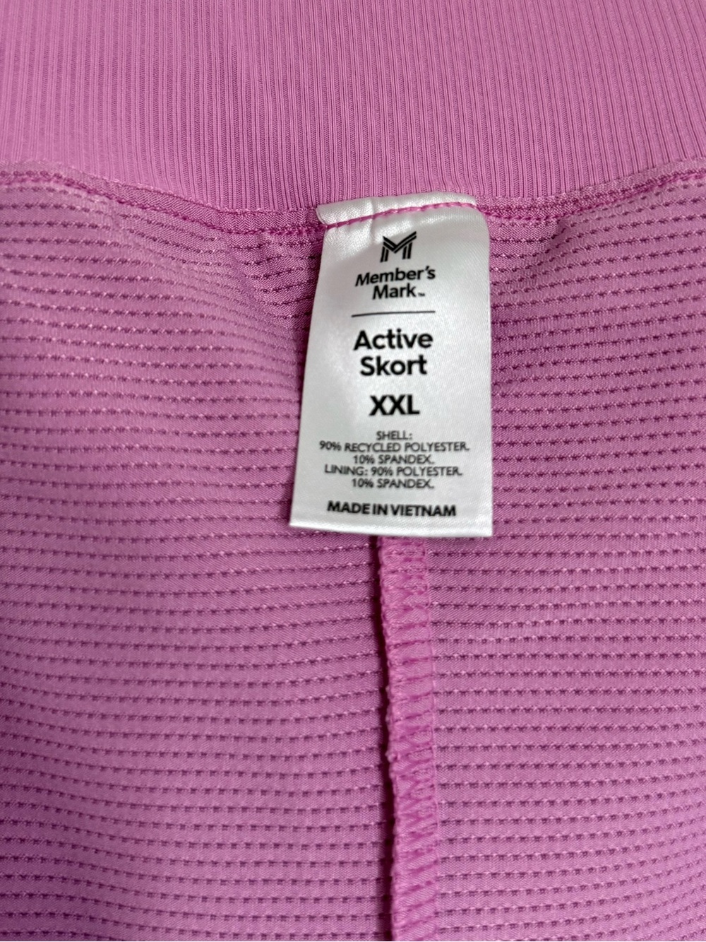 💗 Member’s Mark Active Skort XXL Pink Athletic Golf Tennis Skirt WORN ONCE - Picture 7 of 9